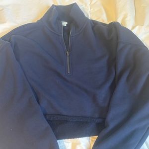 Aerie cropped hoodie oversized